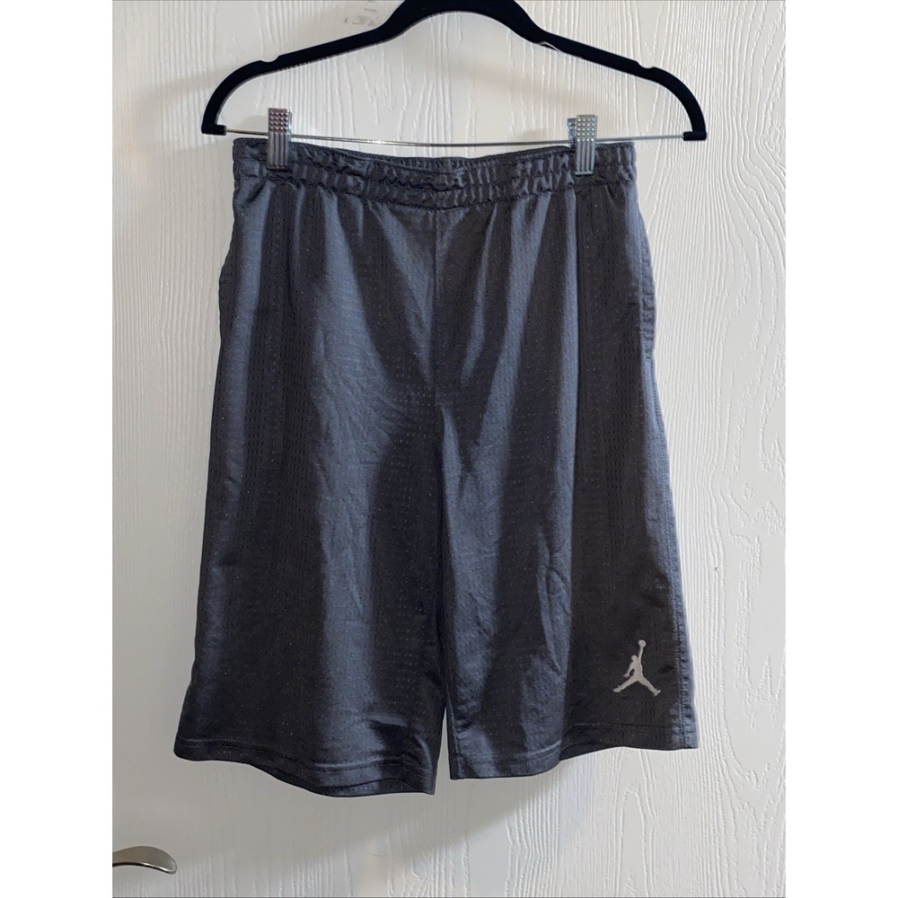 Nike Air Jordan Shorts Youth L 12-13 Yrs Athletic Jumpman Basketball Boys Gray